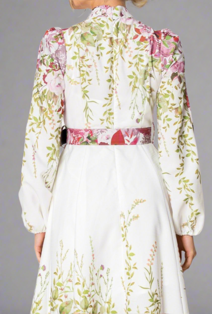 ROSETTE BLOOM MAXI DRESS