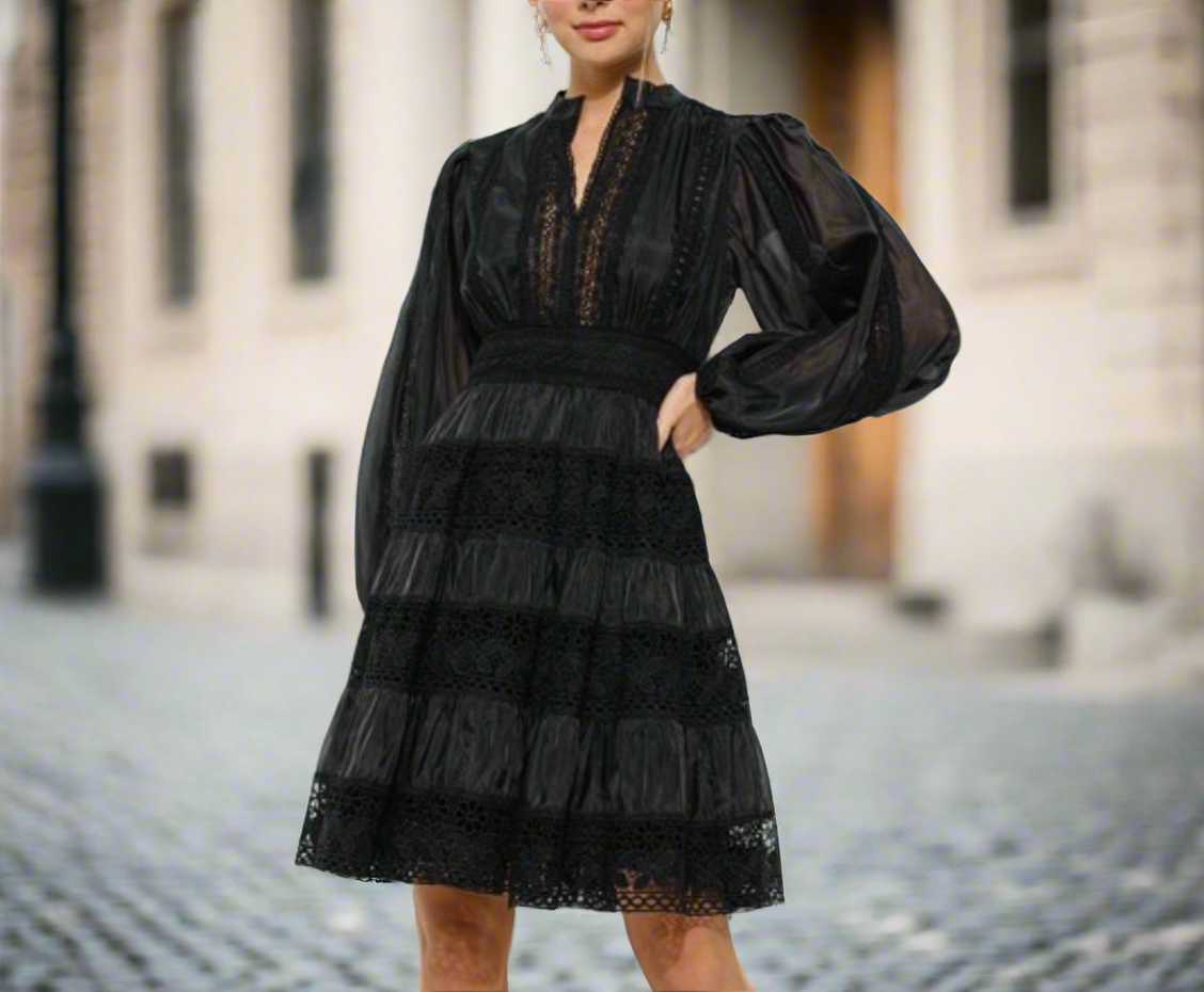 LACE OF VERSAILLES MIDI DRESS