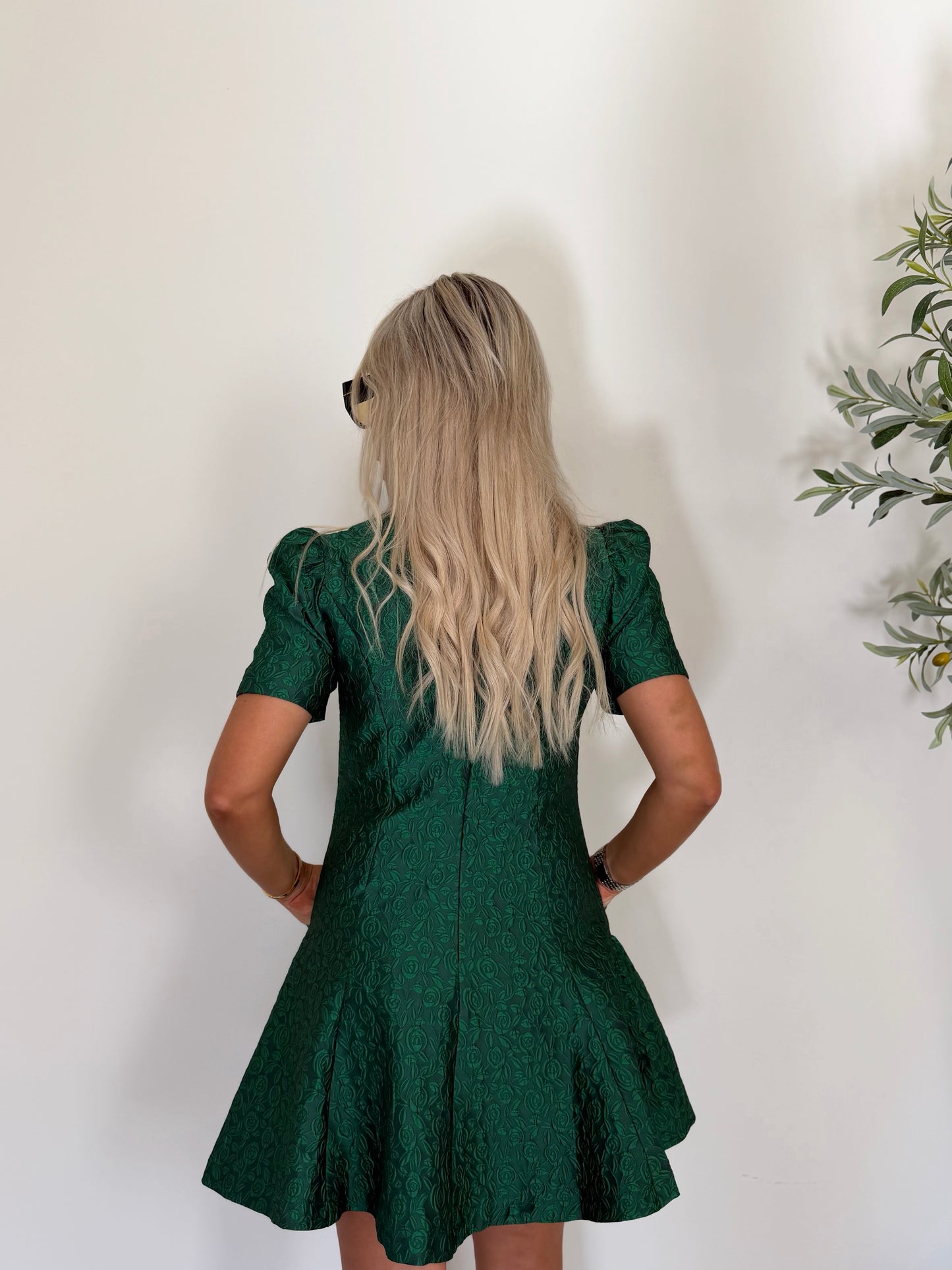 Emerald Poise Mini Dress