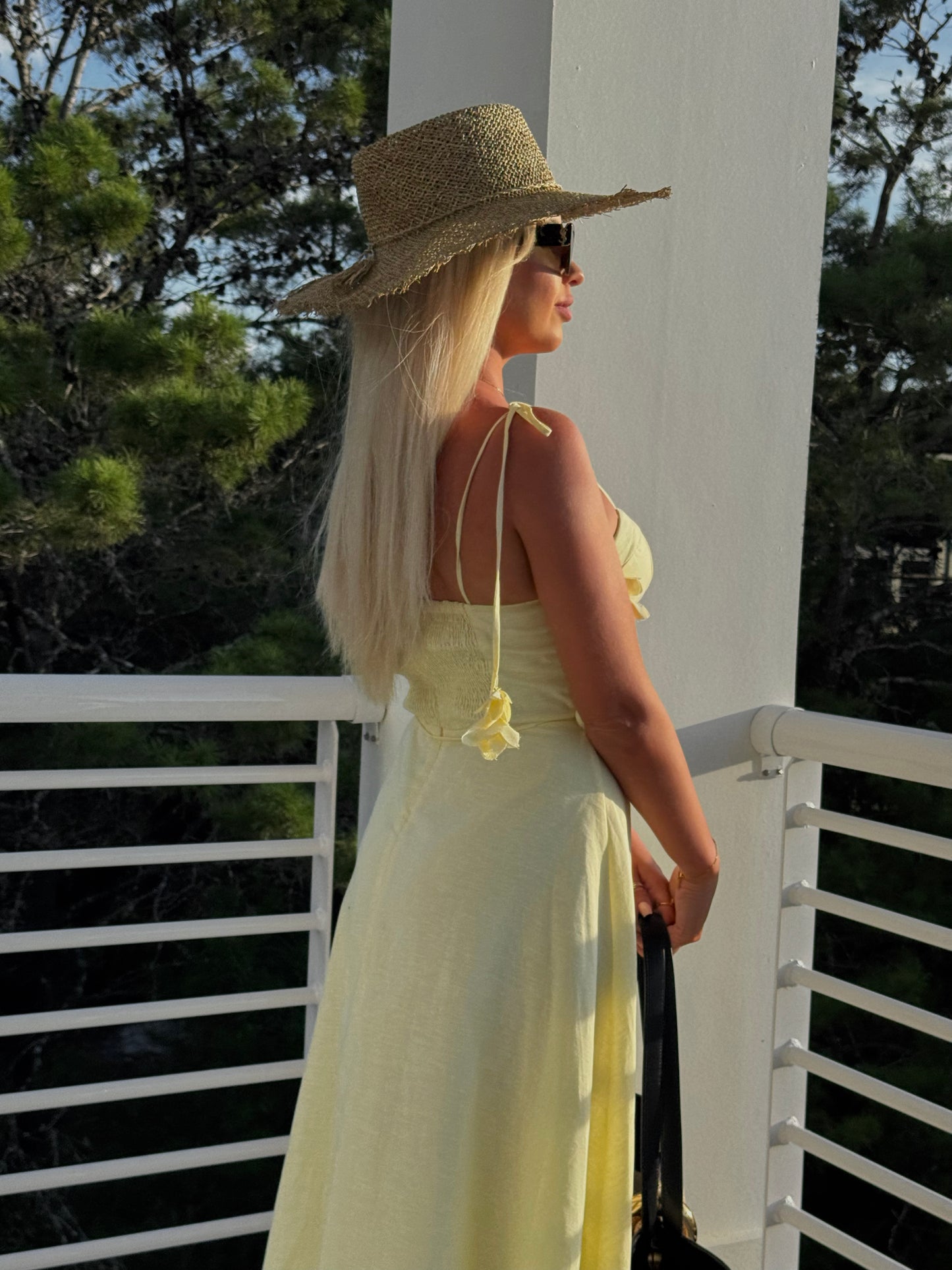 CITRUS WHISPER MIDI DRESS