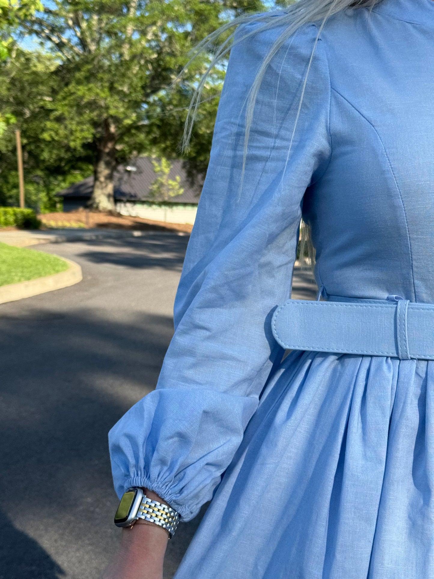 ELISE BLUE MINI DRESS