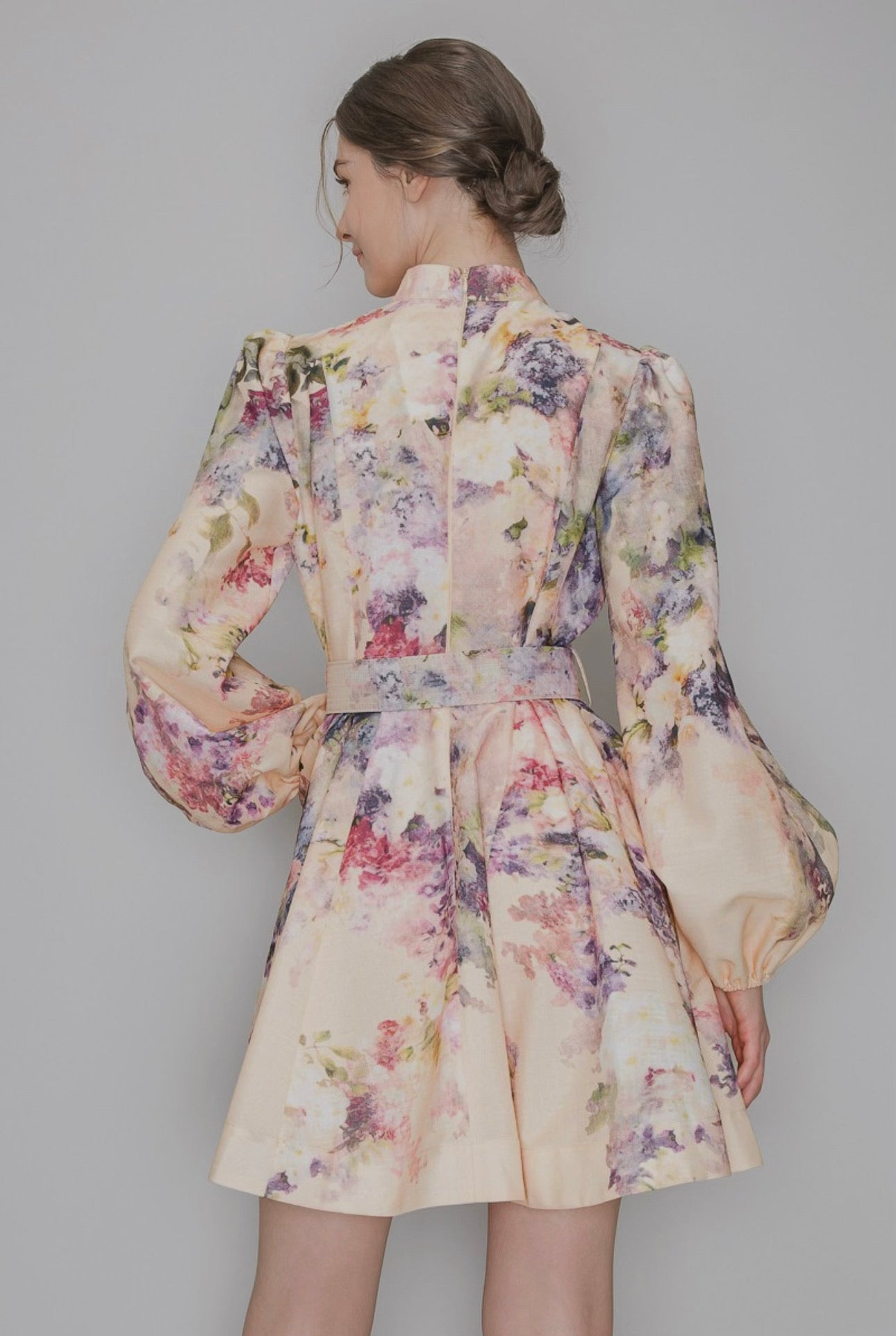 NATURA FLORAL MINI DRESS