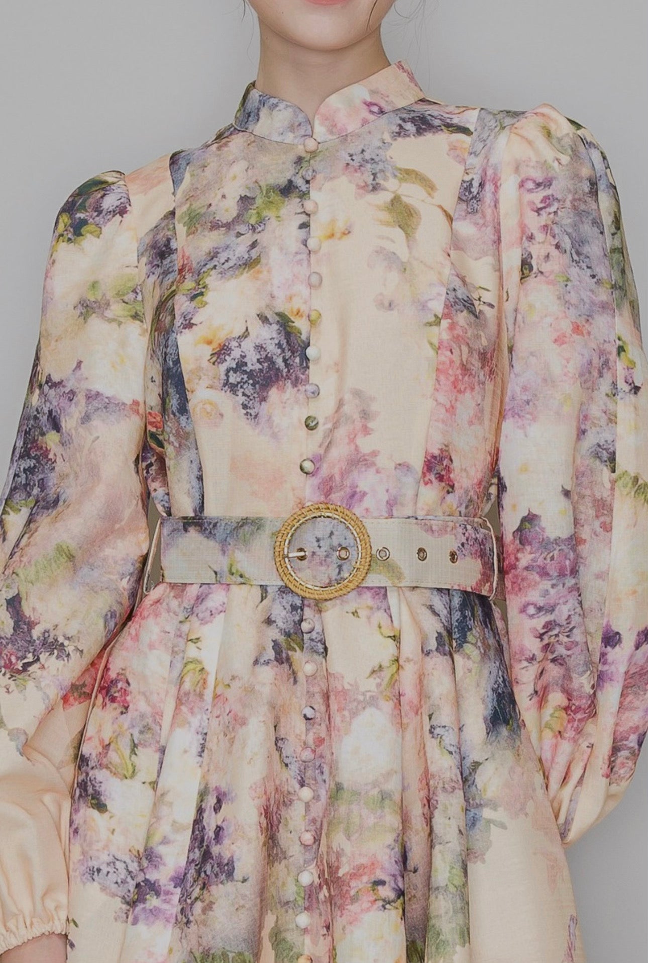 NATURA FLORAL MINI DRESS