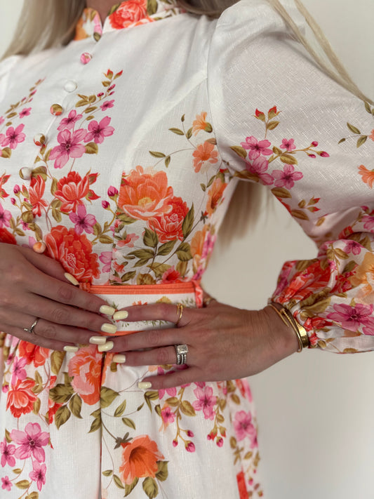 VALENCIA MULTI FLORAL MINI DRESS