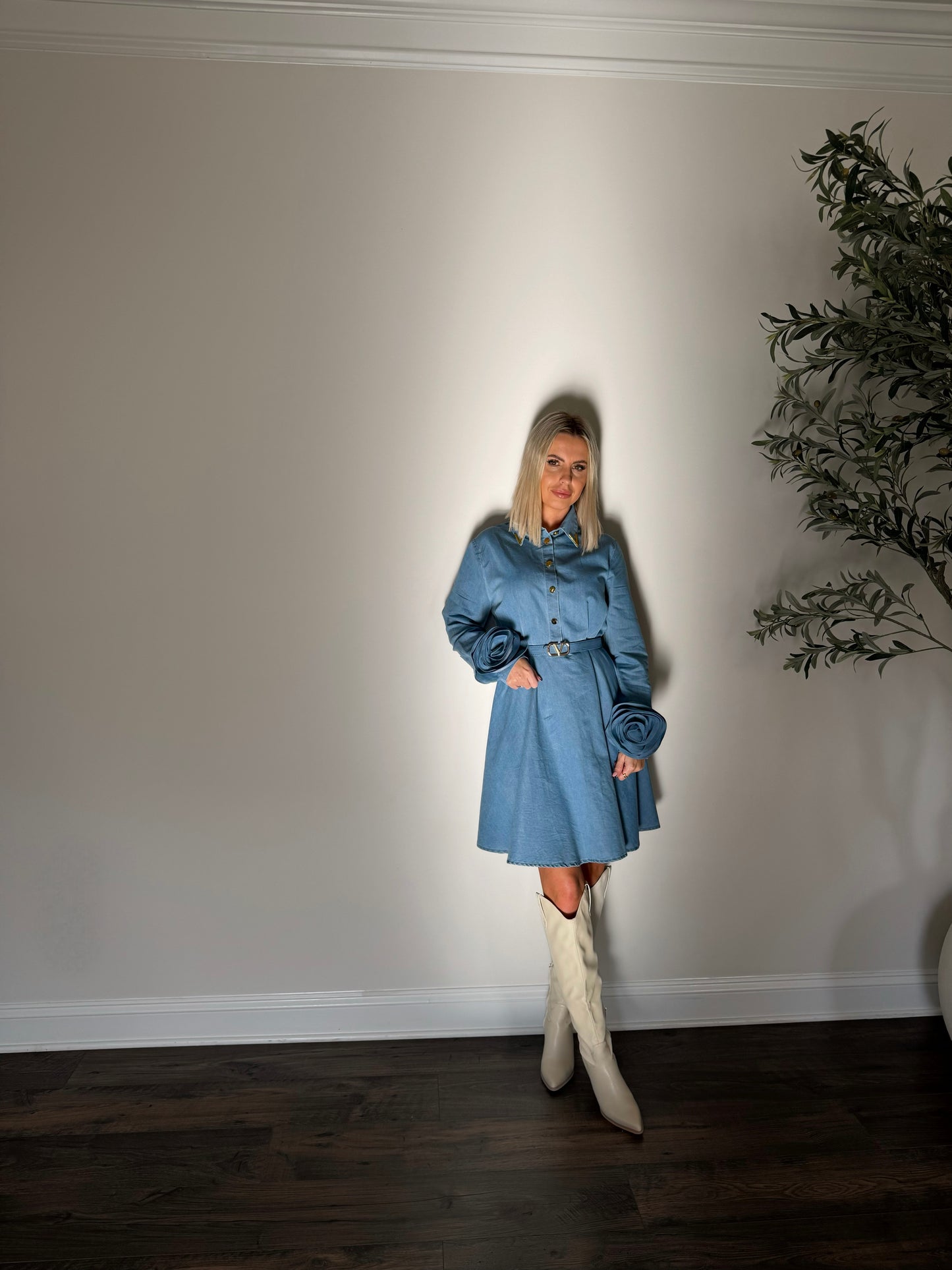 AZURE DENIM DRESS