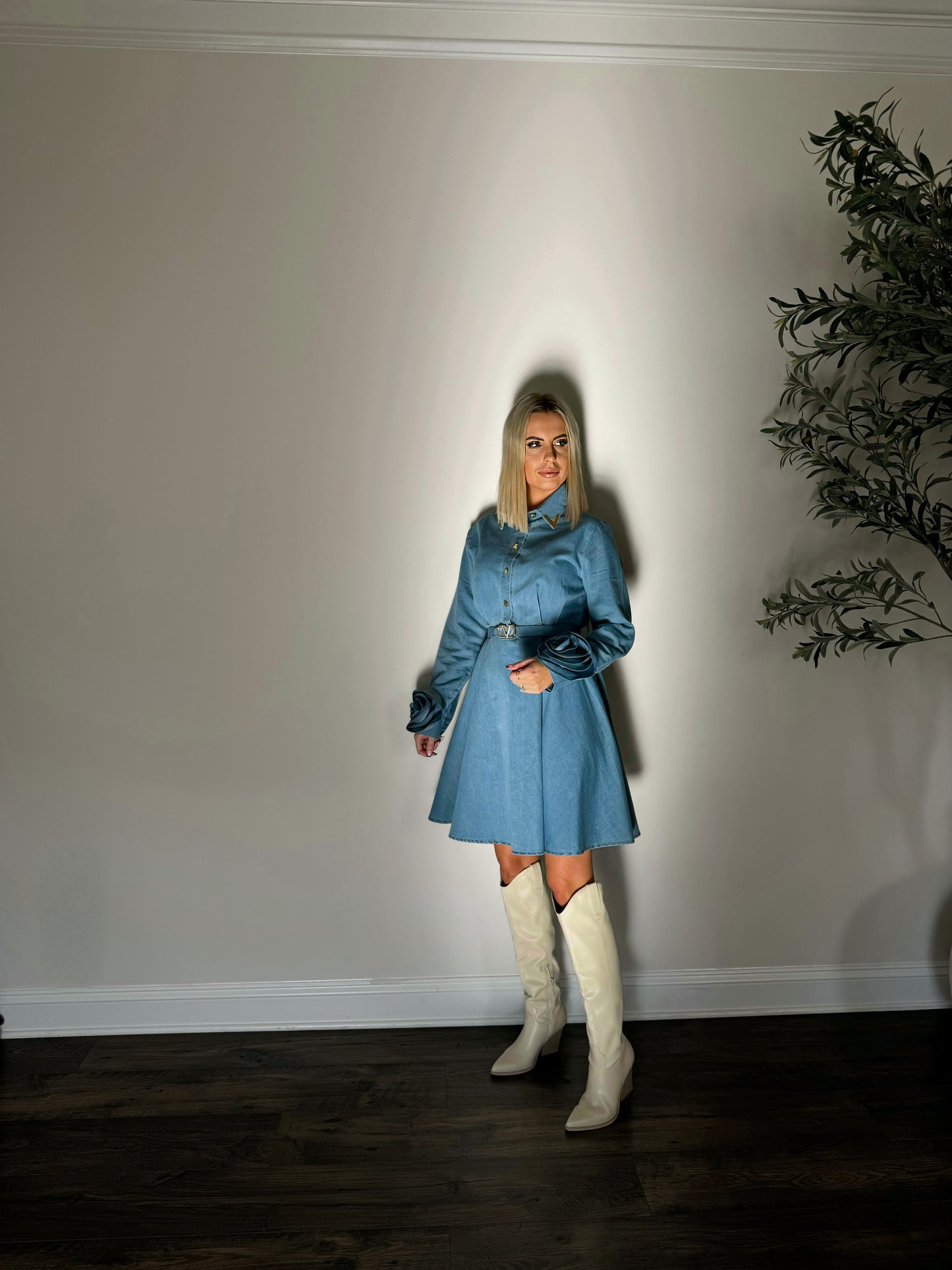 AZURE DENIM DRESS
