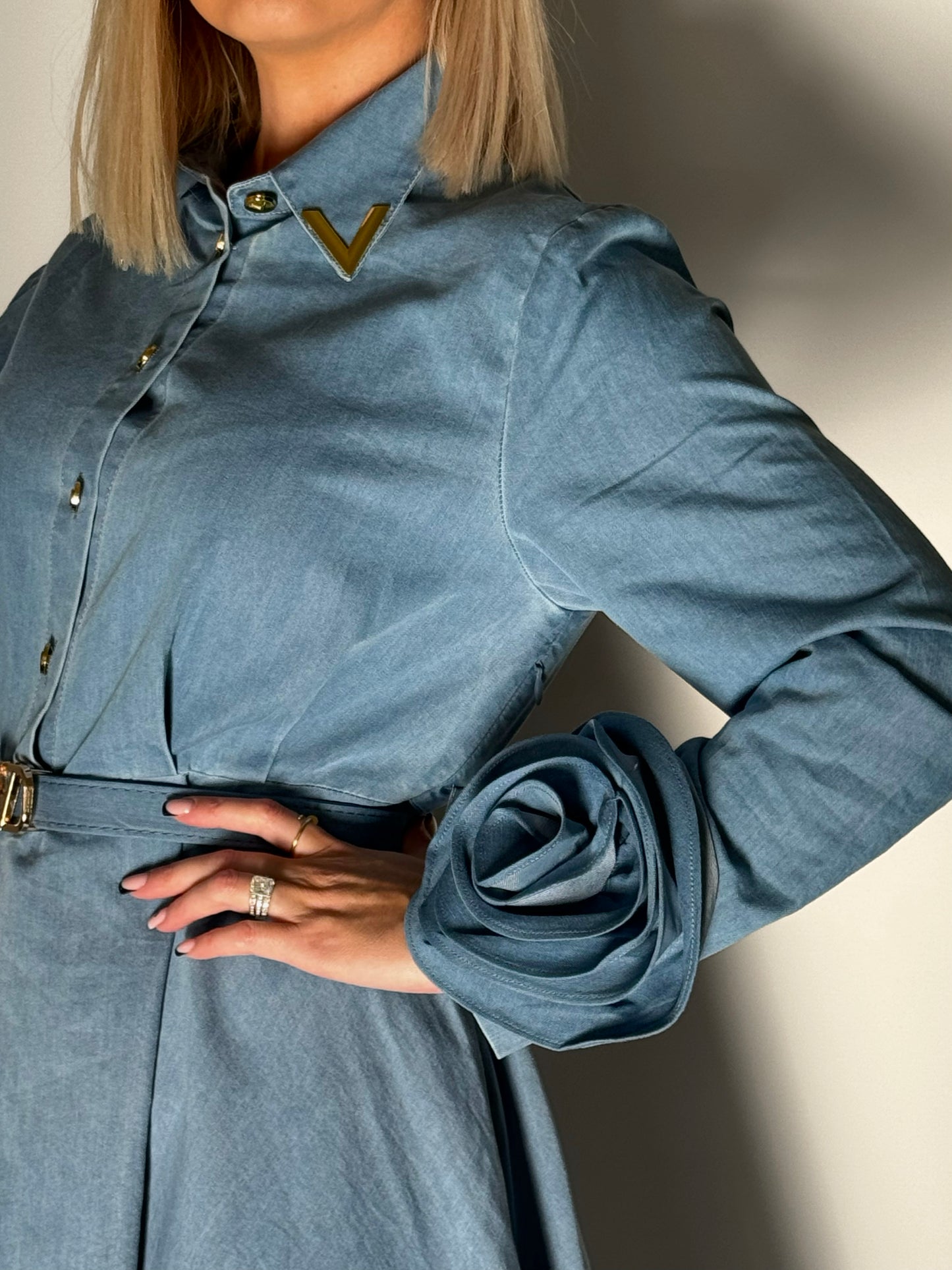 AZURE DENIM DRESS