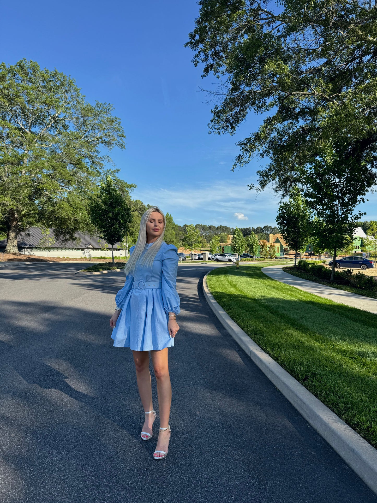 ELISE BLUE MINI DRESS