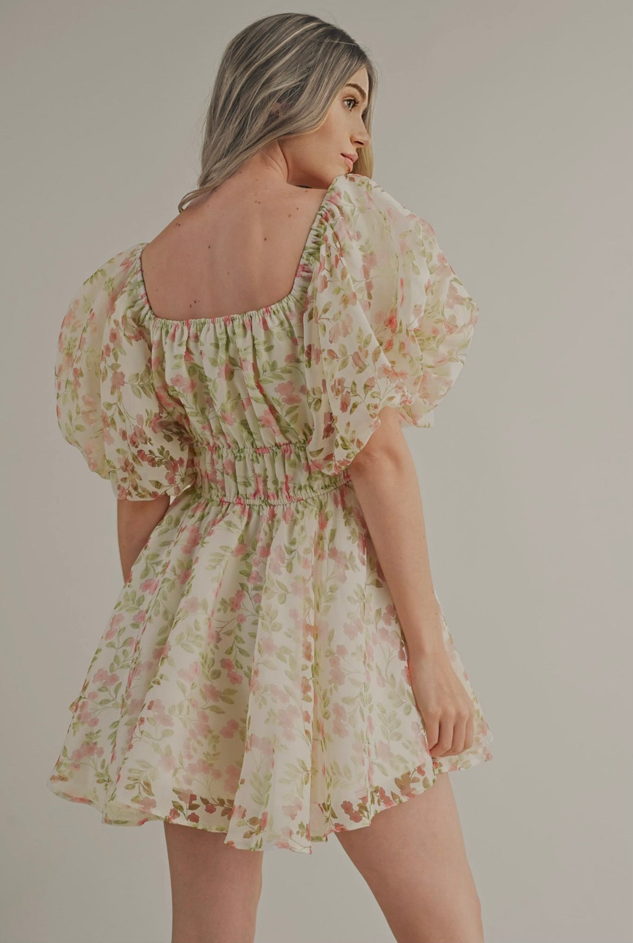 FLORAL FANTASY MINI DRESS