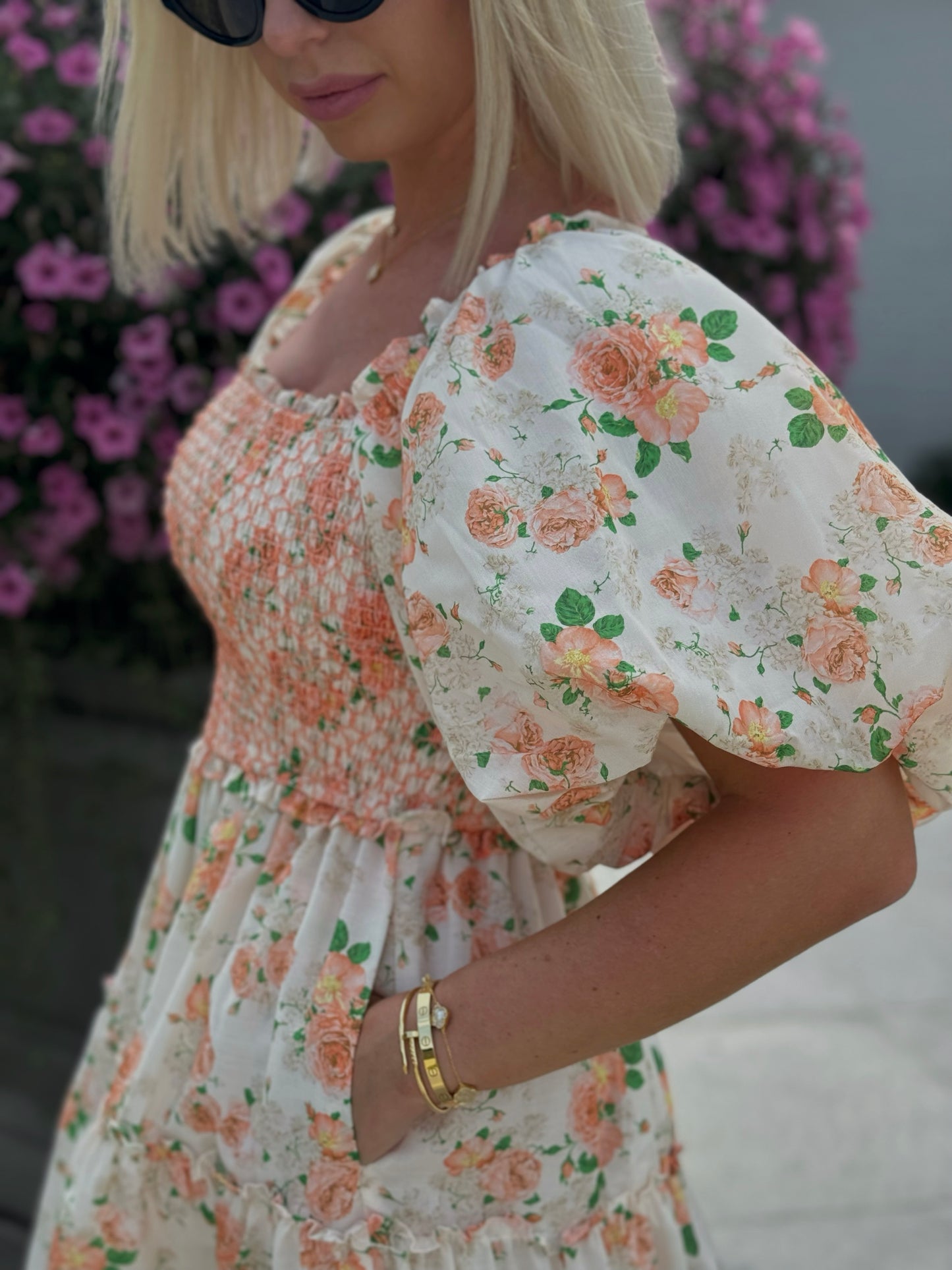 VINTAGE GARDEN PARTY MIDI DRESS