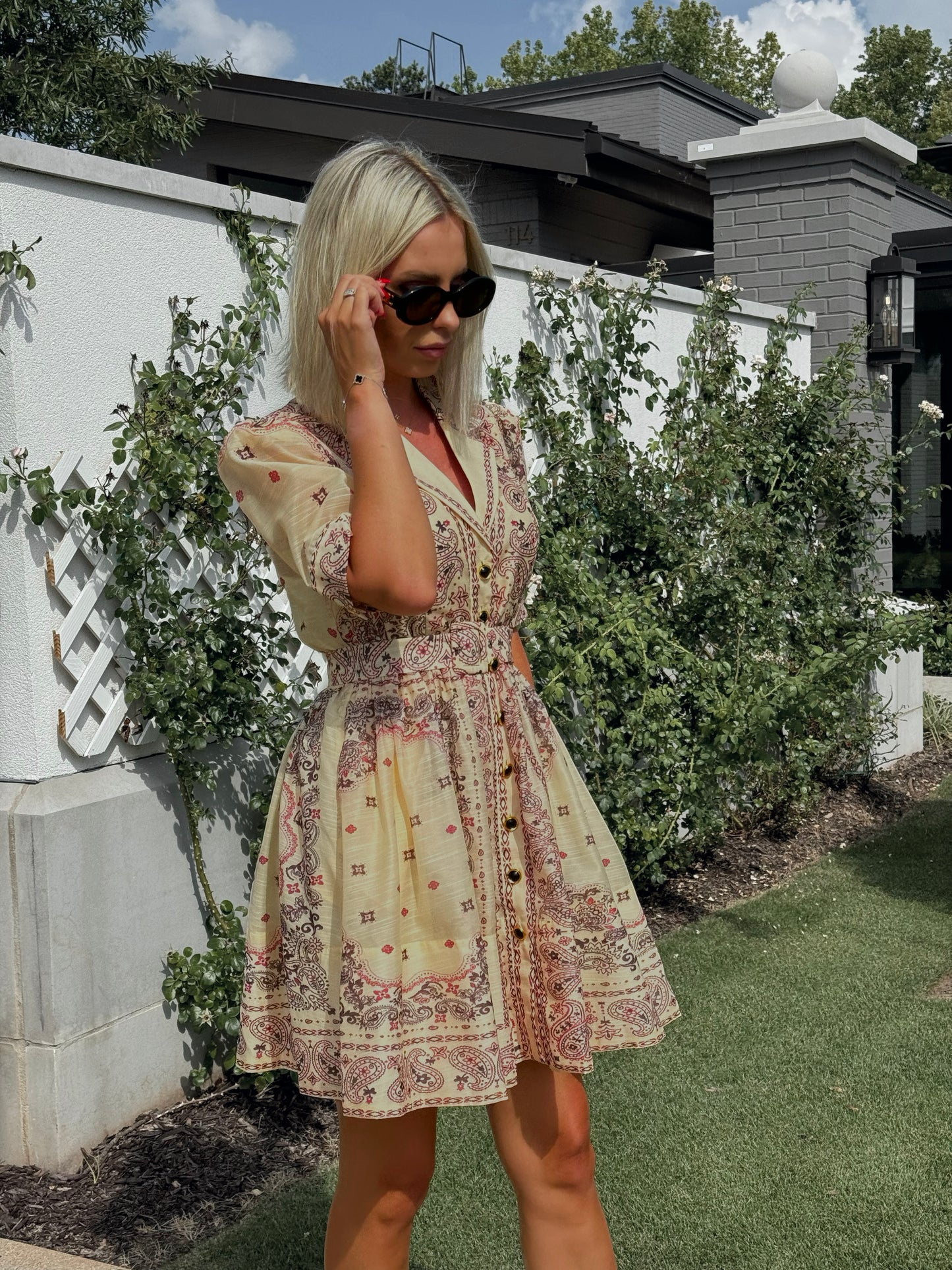 BOHEMIAN PAISLEY PRINT SUNDRESS