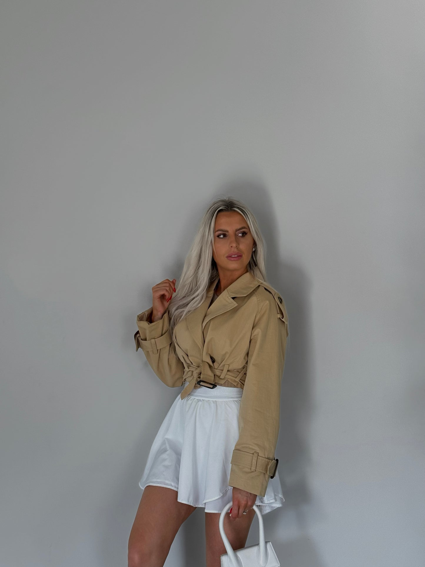 DARIA CROPPED TRENCH COAT