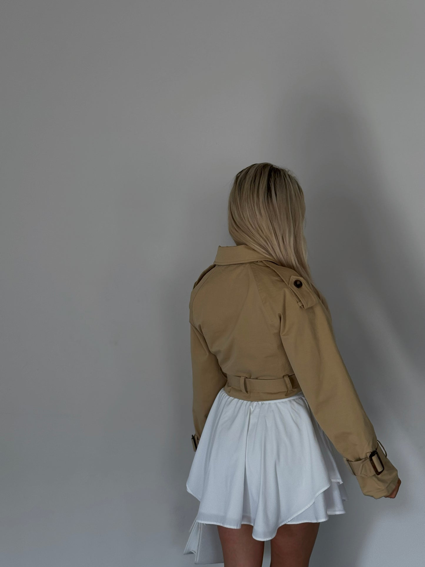 DARIA CROPPED TRENCH COAT