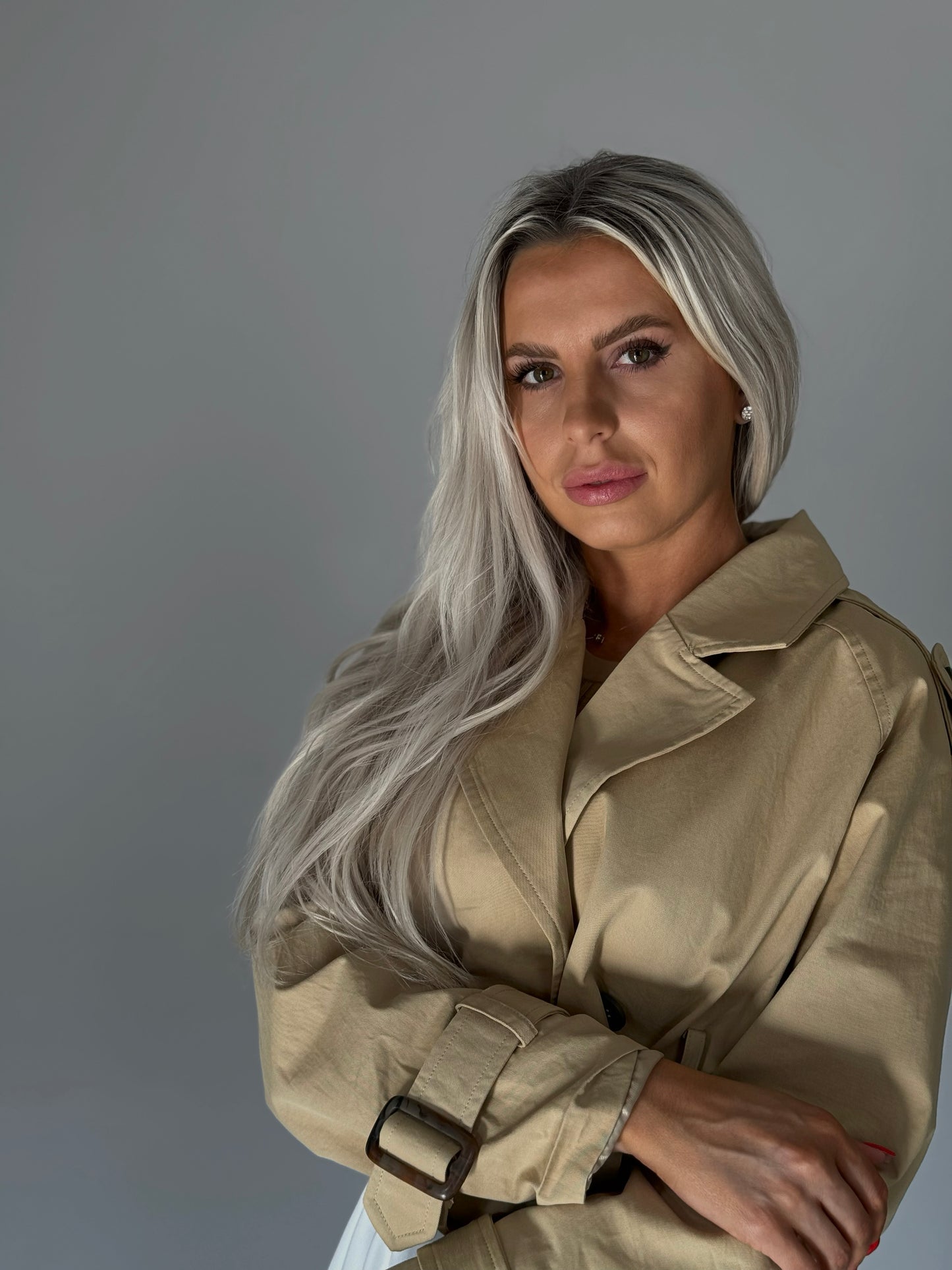DARIA CROPPED TRENCH COAT