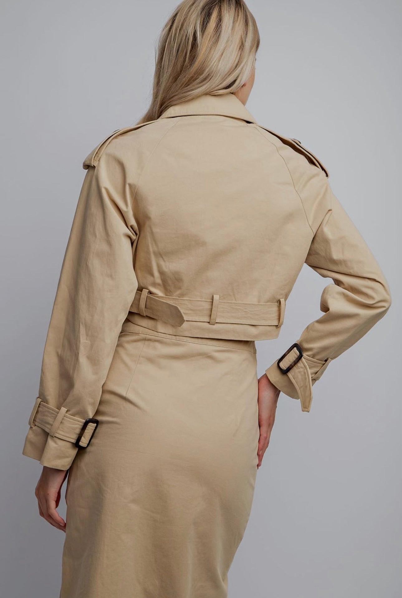 DARIA CROPPED TRENCH COAT
