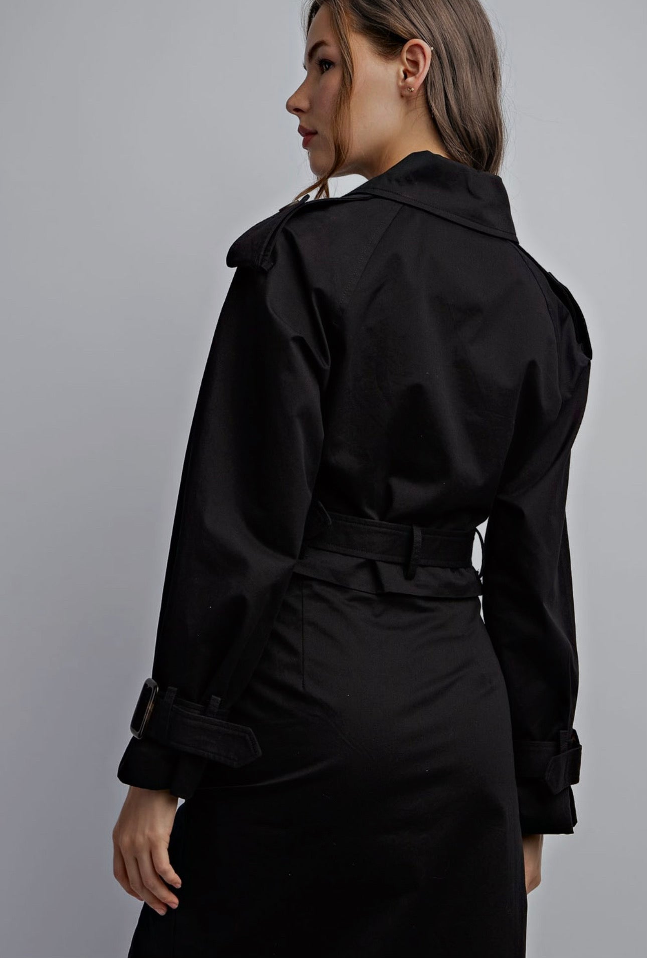 DARIA CROPPED TRENCH COAT