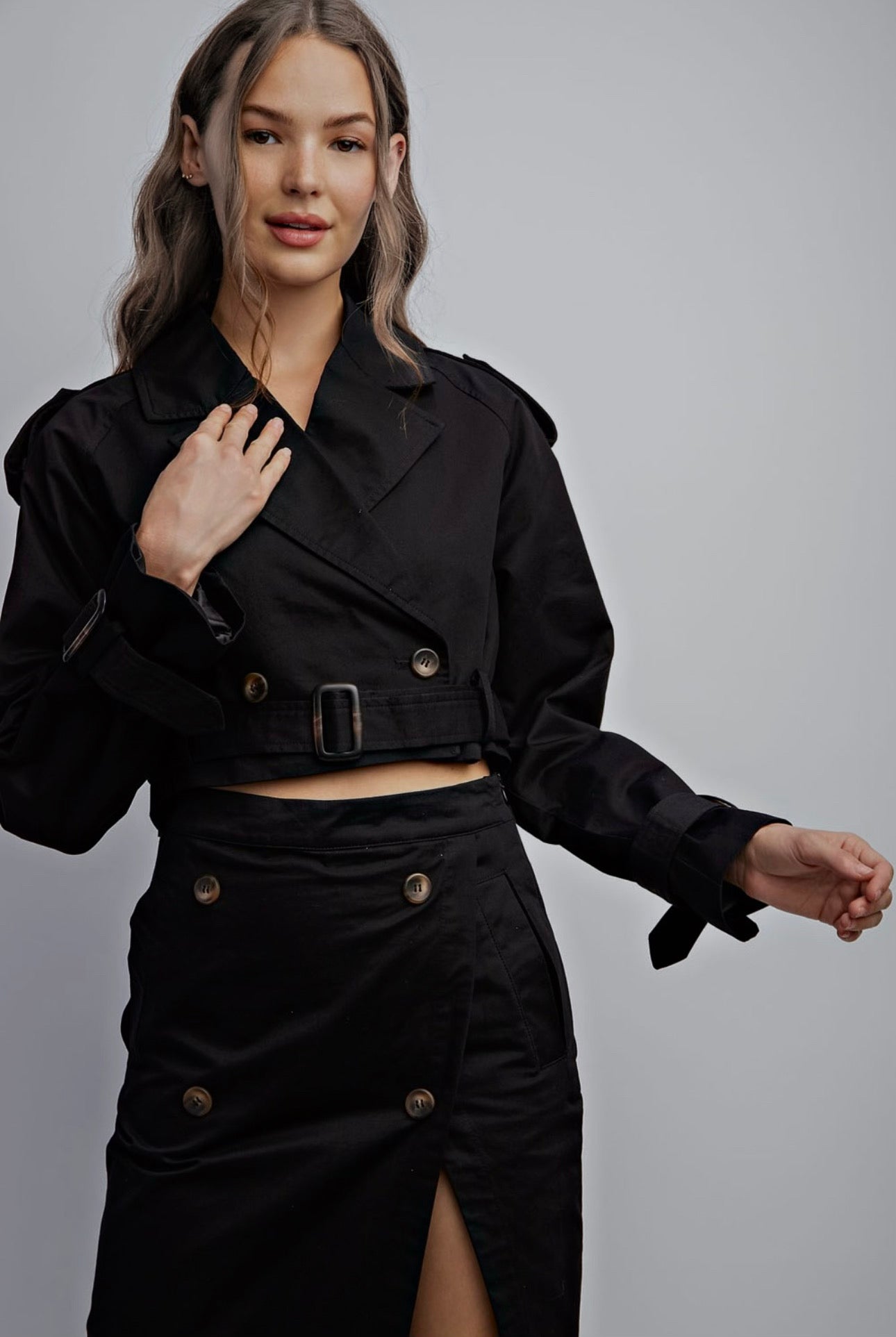 DARIA CROPPED TRENCH COAT
