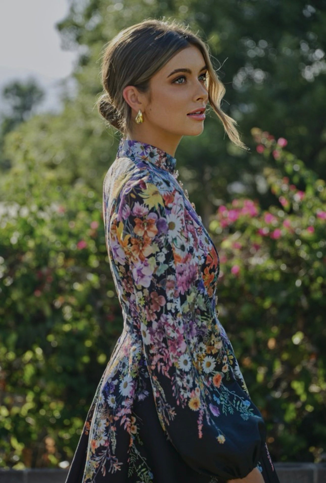 MIDNIGHT BLOOM FLORAL DRESS