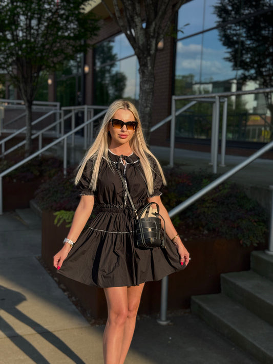 PETITE ELEGANCE MINI DRESS
