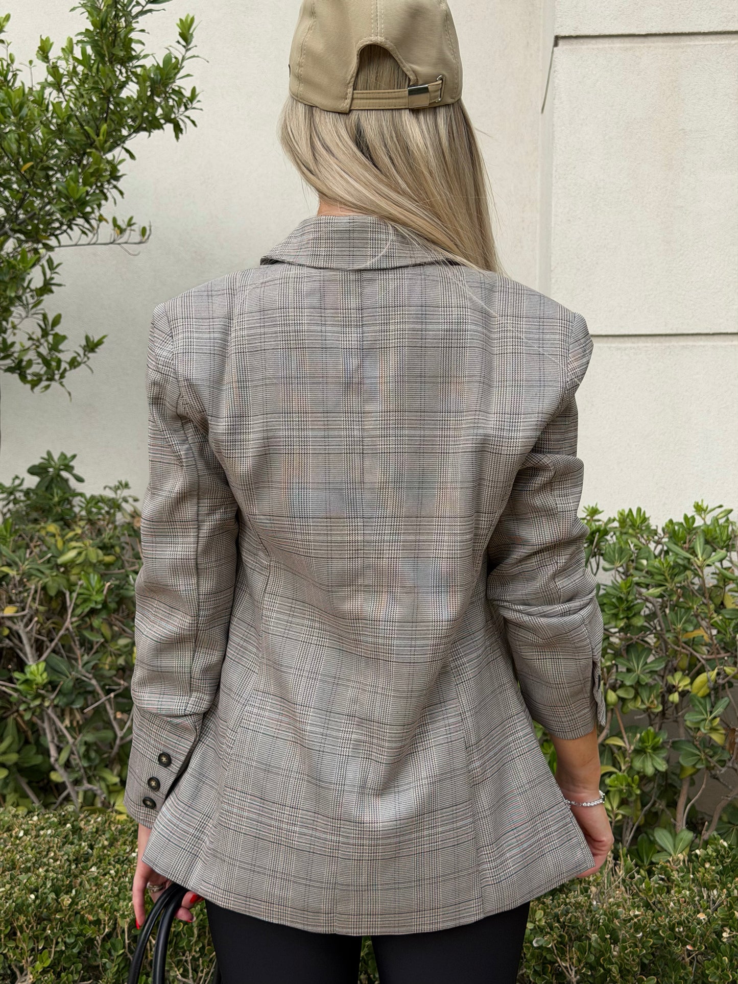 CLASSIC PLAID BLAZER