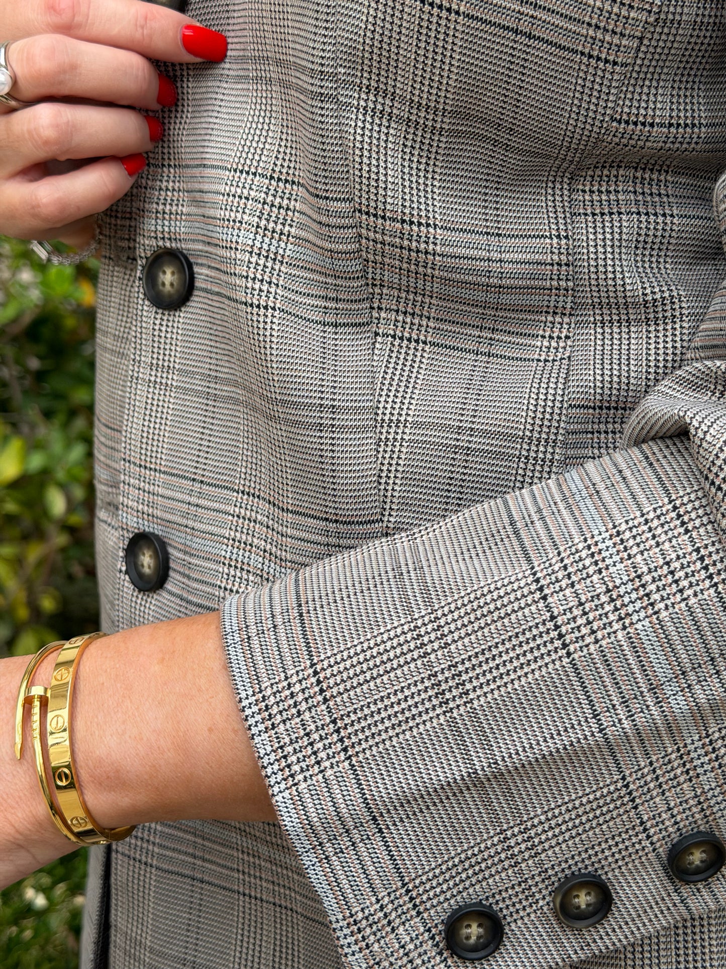 CLASSIC PLAID BLAZER