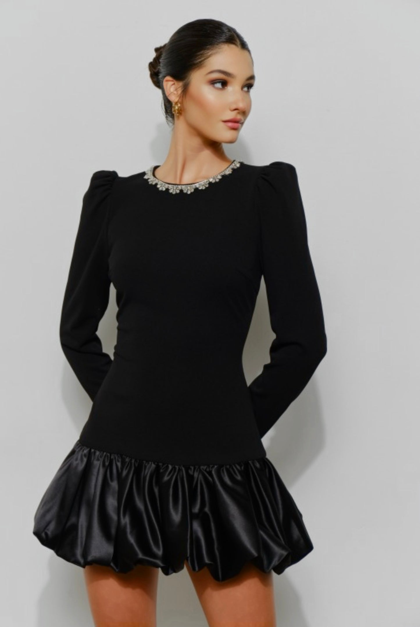 OPULENT AURA JEWEL MINI DRESS