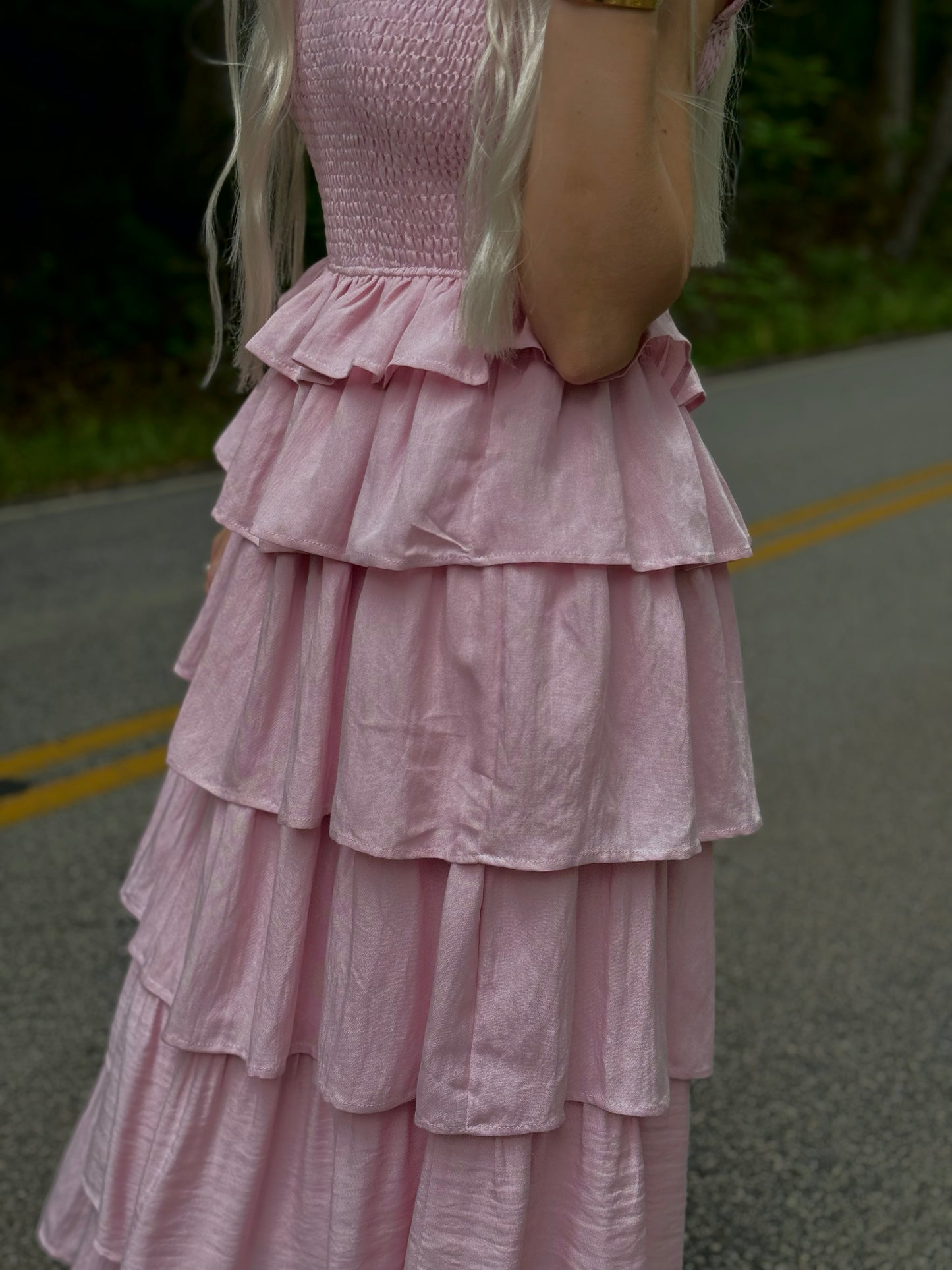 SWEET PEONY EVENING  MAXI GOWN