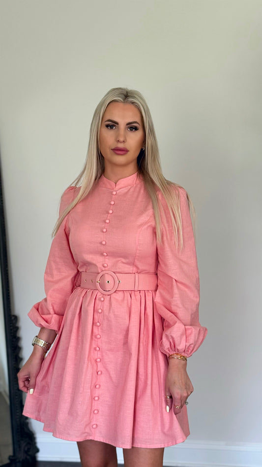 ELISE BLUSH MINI DRESS