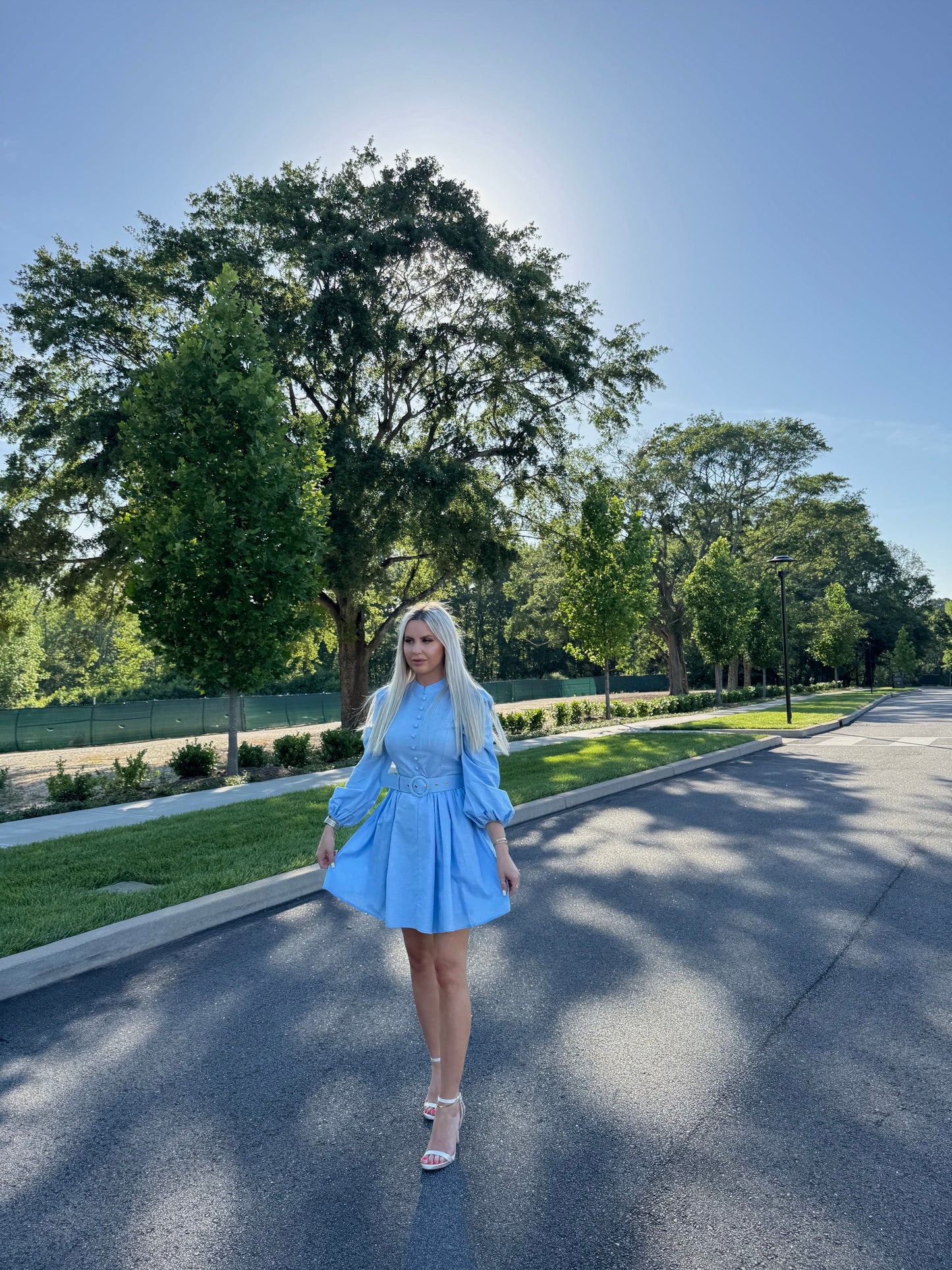ELISE BLUE MINI DRESS