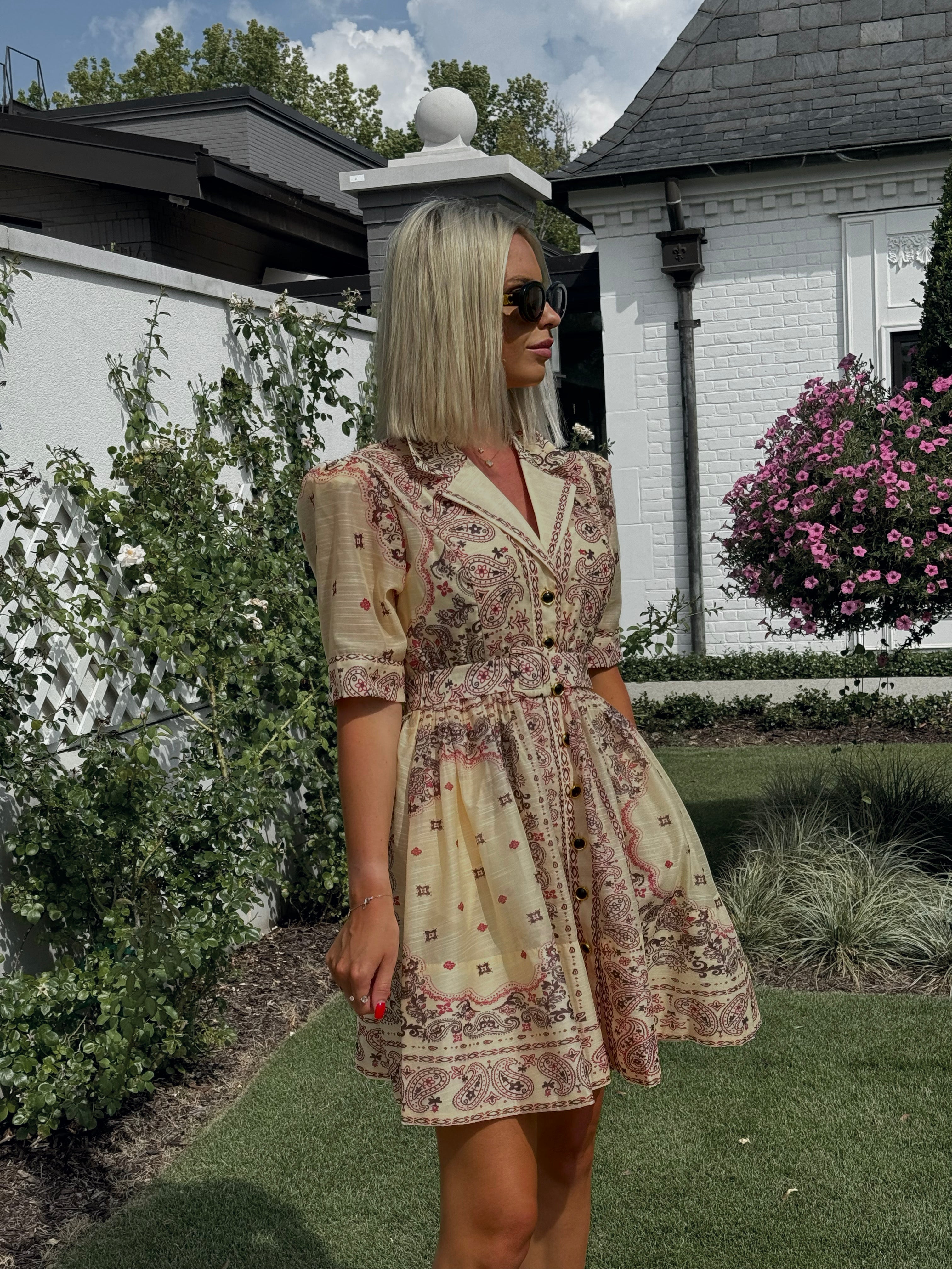 BOHEMIAN PAISLEY PRINT SUNDRESS TDWexclusives