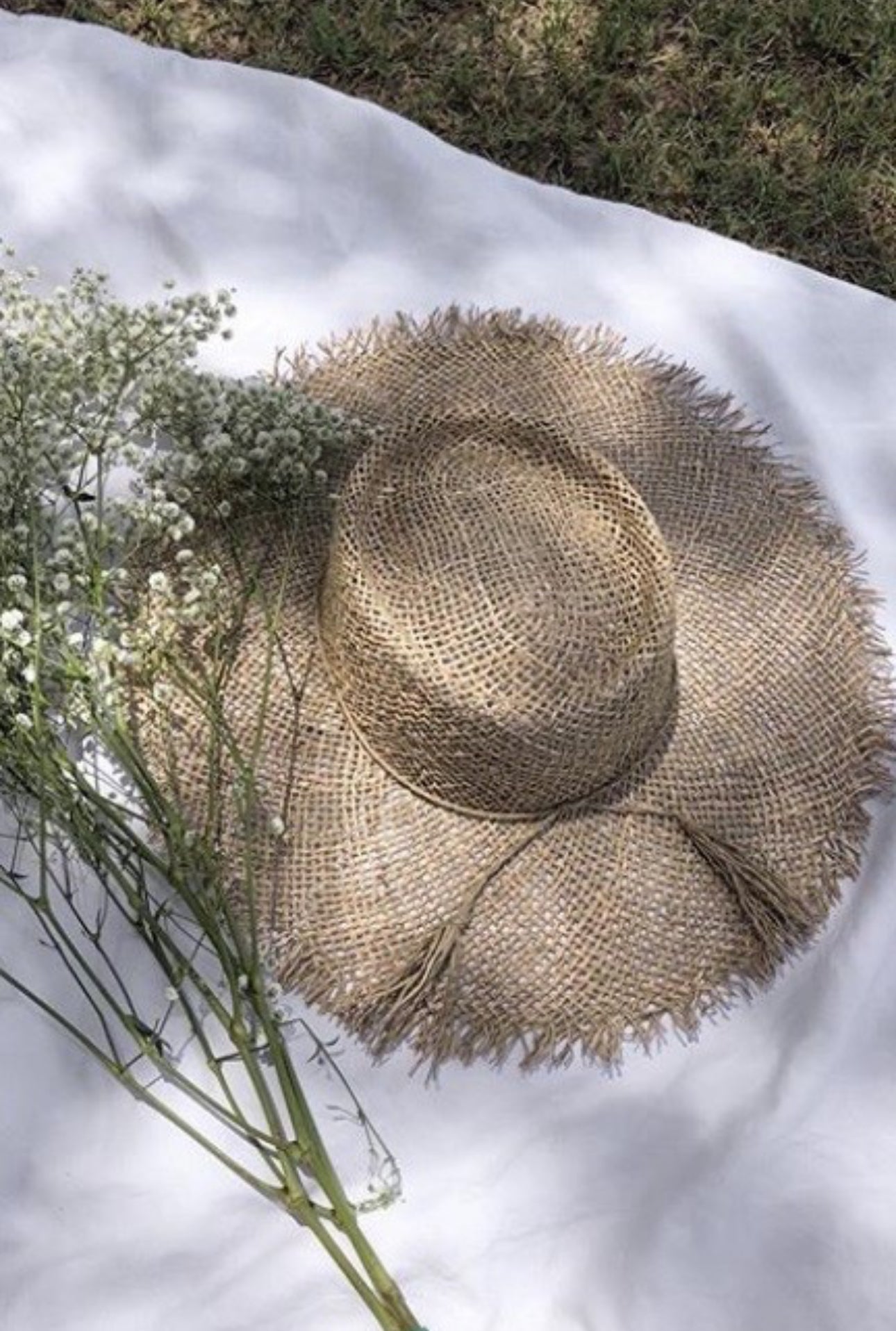 LUE STRAW HAT